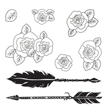 Sizzix Thinlits Die & Stamp Set By 49 & Market - Forces of Nature